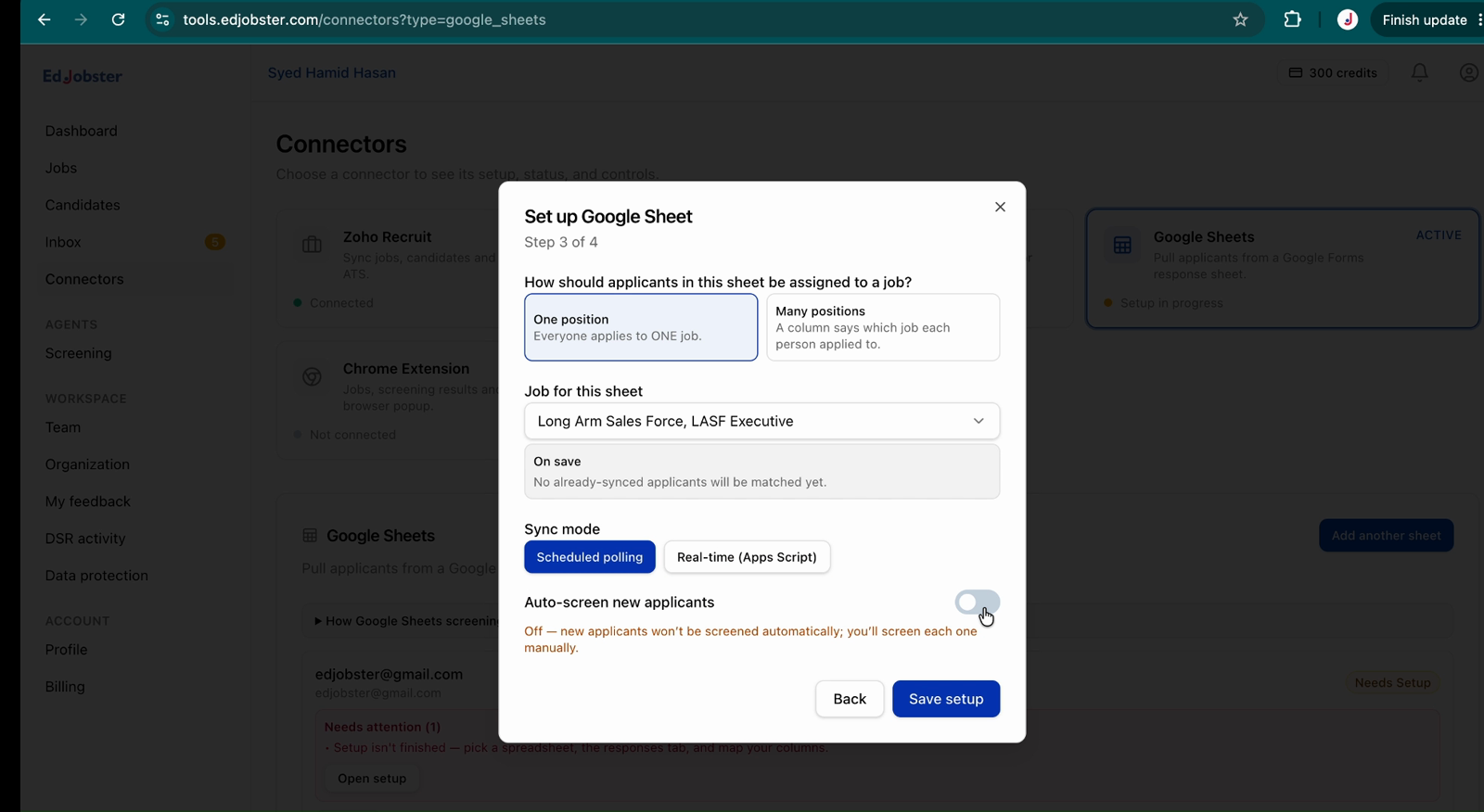 Choosing push (Apps Script) or polling sync